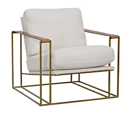 Noir Oryan Chair in Brass LEA-C0341-02-1D