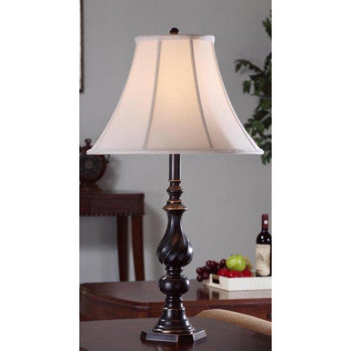 Lite Master Lisburn Table Lamp in Oil Rubbed Bronze on Solid Brass T6045RZ-SL