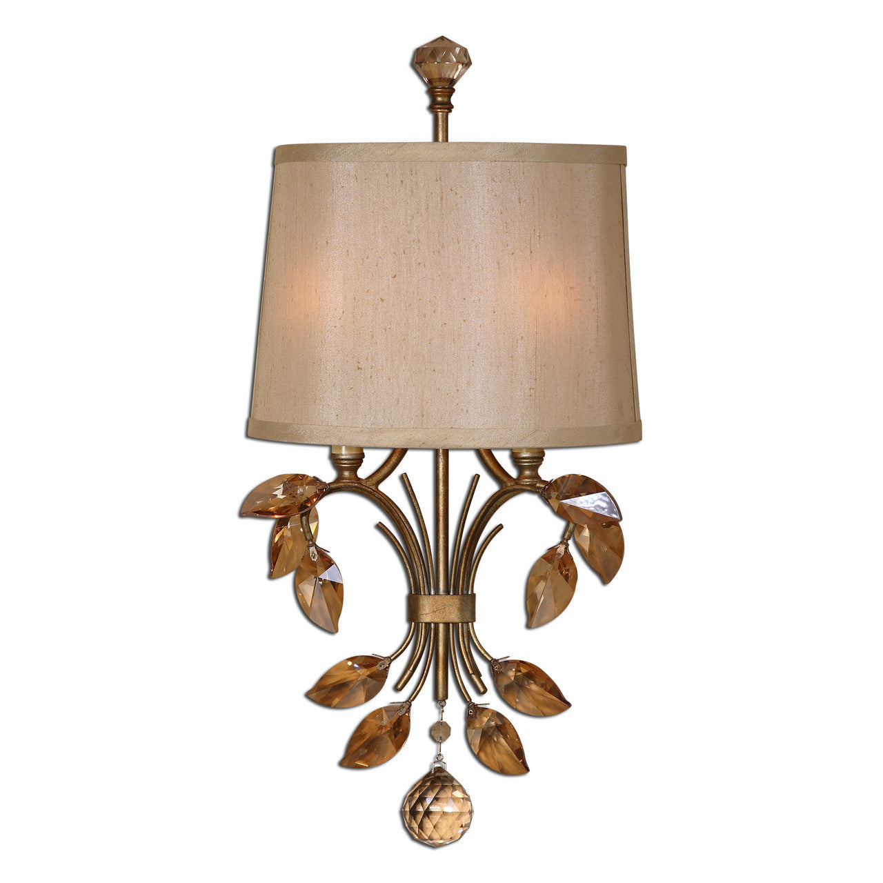 Uttermost Alenya 2 Light Gold Wall Sconce 22487