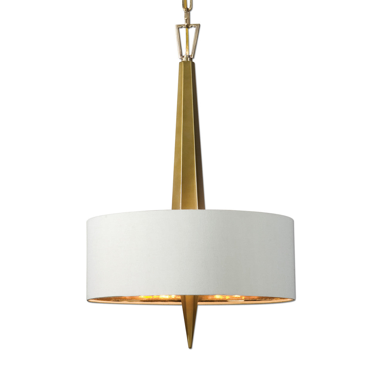 Uttermost Obeliska 3 Light Gold Chandelier 21264