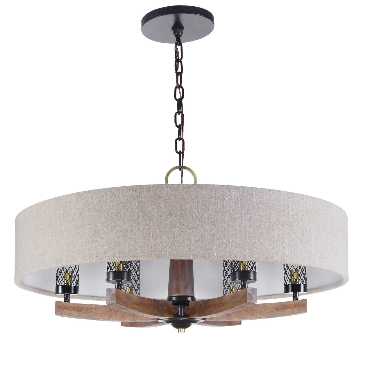 Uttermost Woodall 6 Light Drum Chandelier 21331