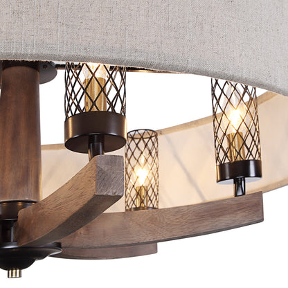 Uttermost Woodall 6 Light Drum Chandelier 21331