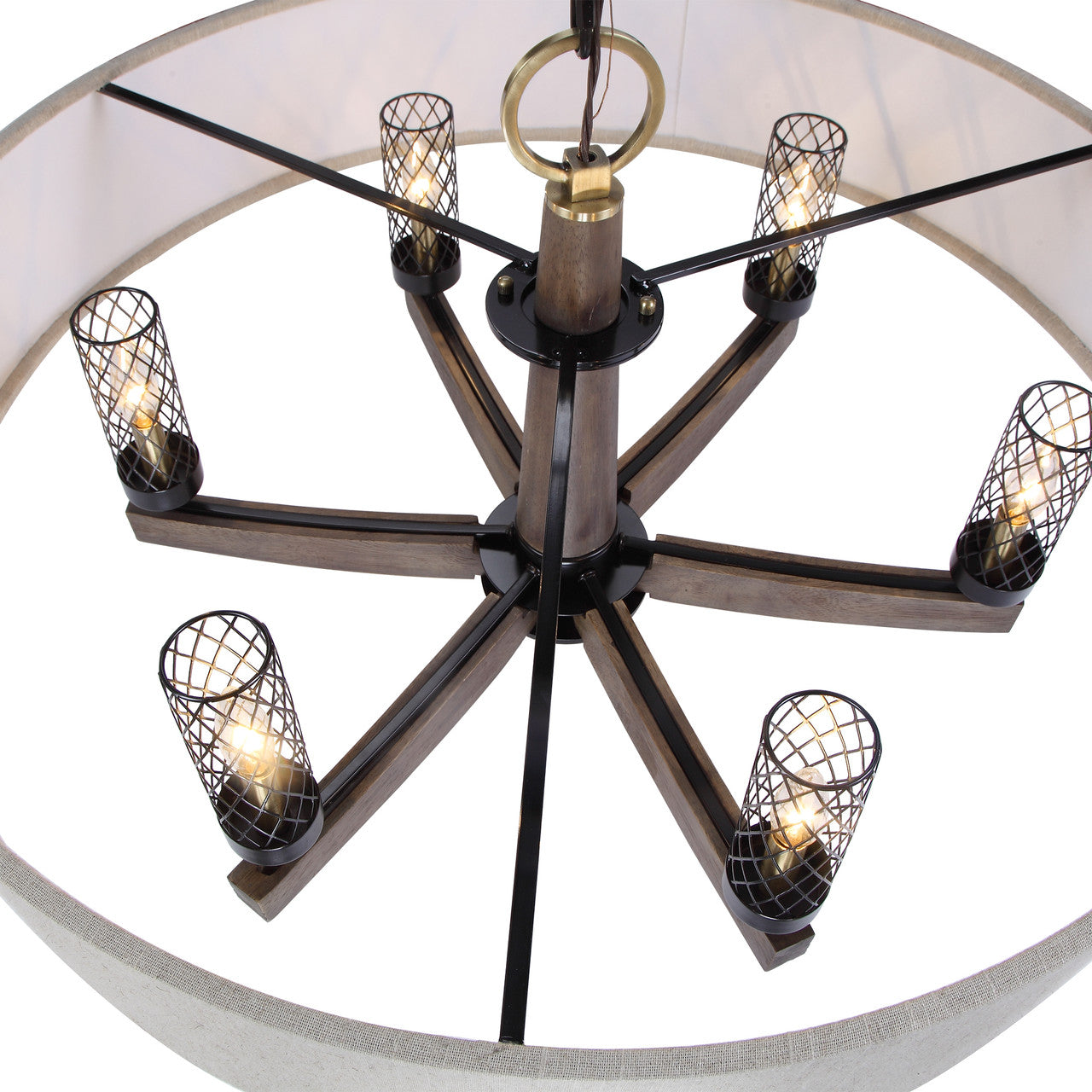 Uttermost Woodall 6 Light Drum Chandelier 21331