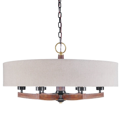 Uttermost Woodall 6 Light Drum Chandelier 21331