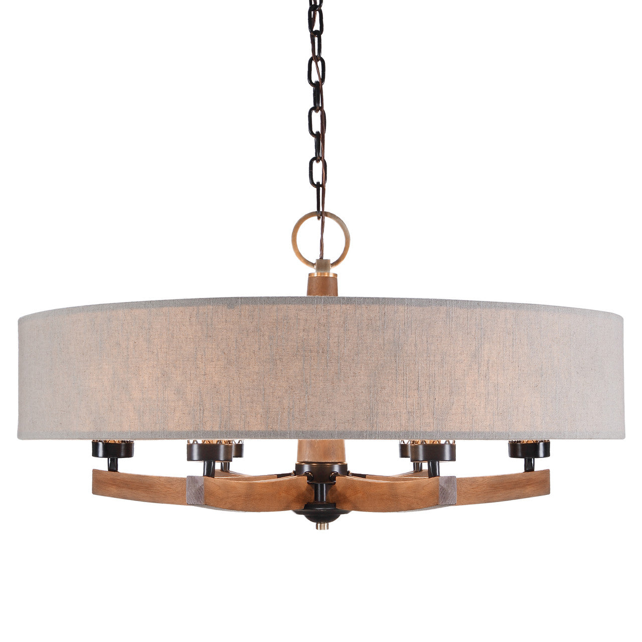 Uttermost Woodall 6 Light Drum Chandelier 21331