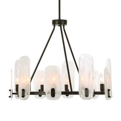 Uttermost Ellipse 10 Light Dark Bronze Chandelier 21381