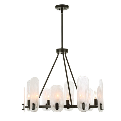 Uttermost Ellipse 10 Light Dark Bronze Chandelier 21381