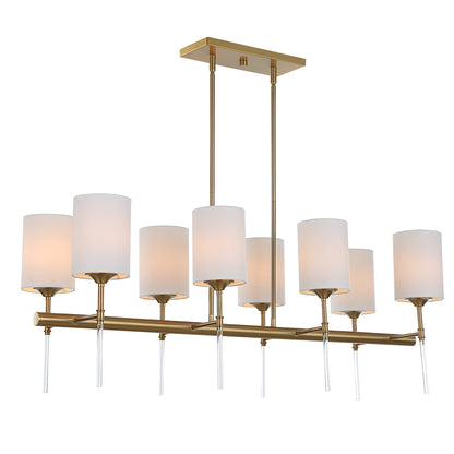 Uttermost Awyr 8 Light Linear Chandelier 21388