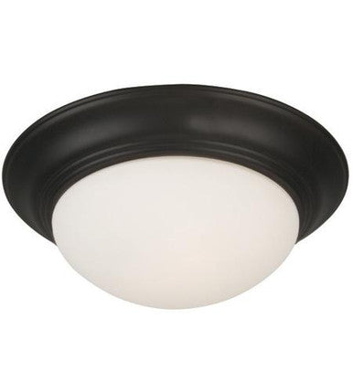 Craftmade 2 Light Elegance Bowl Fan Light Kit - FB in Flat Black LKE53-FB-LED