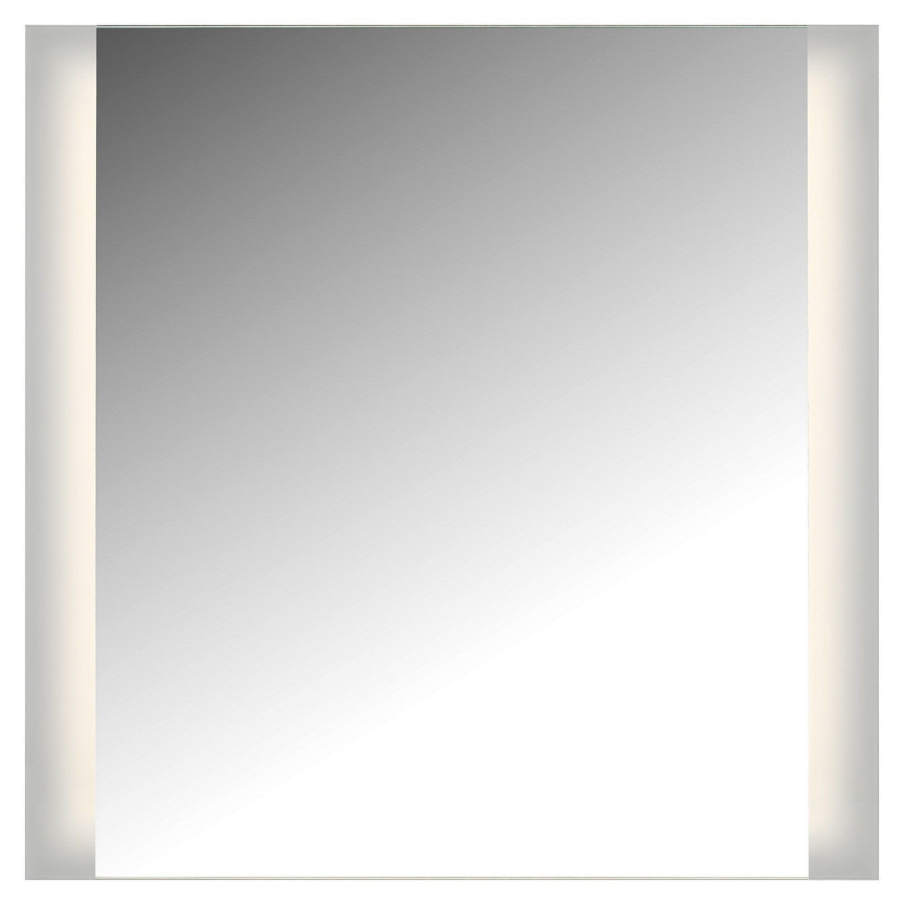 CAL Lighting LED 2 Sided Ada Mirror, 3K, 36"W X 36", Not Dimmable, With Easy Cleat System Mirror LM2WG-C3636