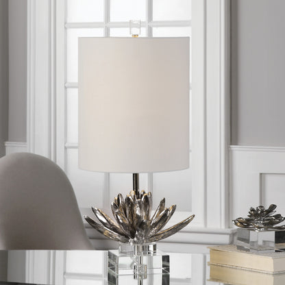 Uttermost Silver Lotus Accent Lamp 29256-1