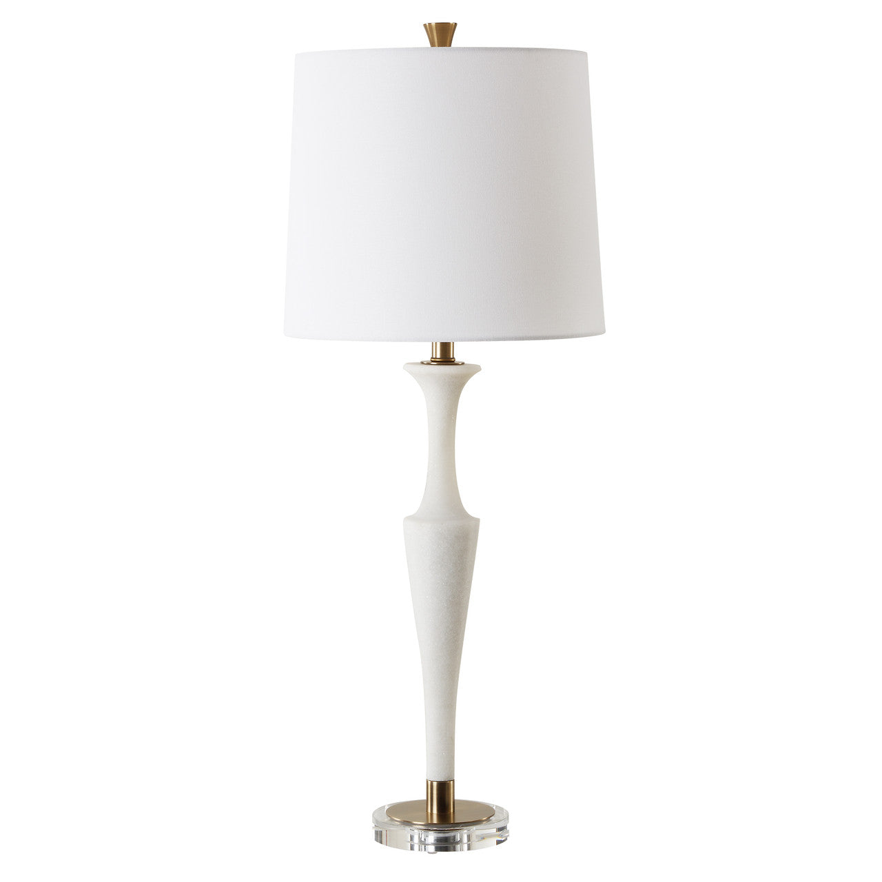 Uttermost Colette White Stone Table Lamp 30343-1