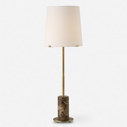 Uttermost Sepia Brown Marble Buffet Lamp 30422