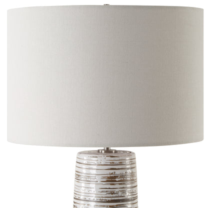 Uttermost Haven White Glaze Table Lamp 30426