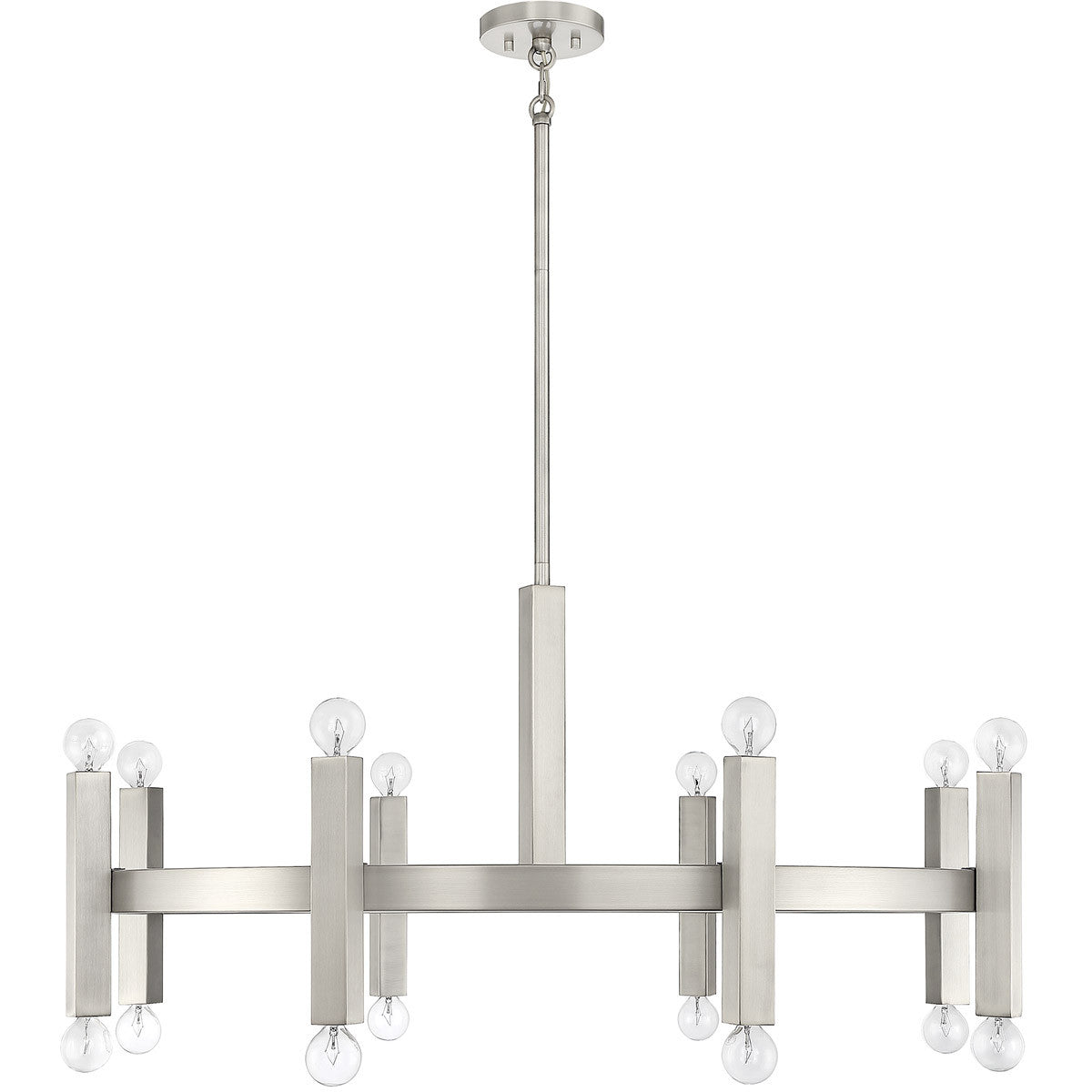 Meridian Lite Trends 16-Light Chandelier in Brushed Nickel M100103BN