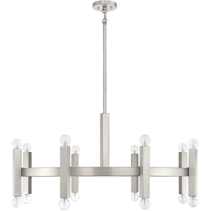 Meridian Lite Trends 16-Light Chandelier in Brushed Nickel M100103BN