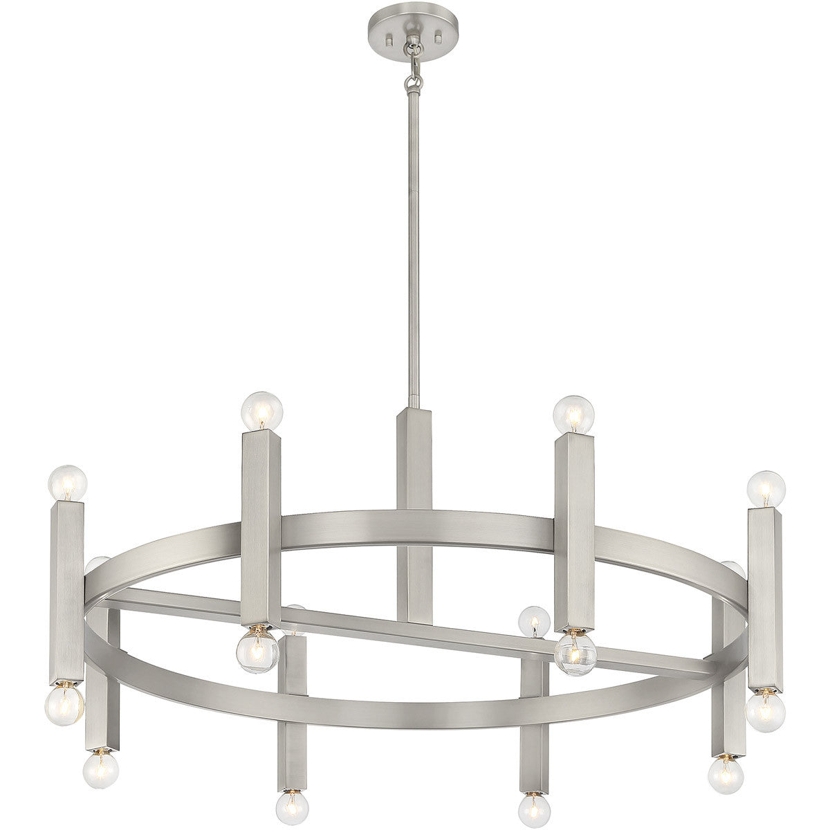 Meridian Lite Trends 16-Light Chandelier in Brushed Nickel M100103BN