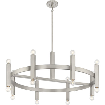 Meridian Lite Trends 16-Light Chandelier in Brushed Nickel M100103BN