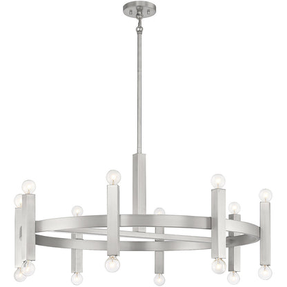 Meridian Lite Trends 16-Light Chandelier in Brushed Nickel M100103BN