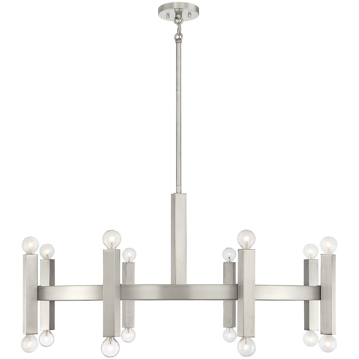 Meridian 16-Light Chandelier in Brushed Nickel M100103BN