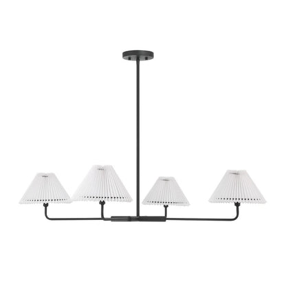 Meridian Lite Trends 4-Light Chandelier in Matte Black M100121MBK