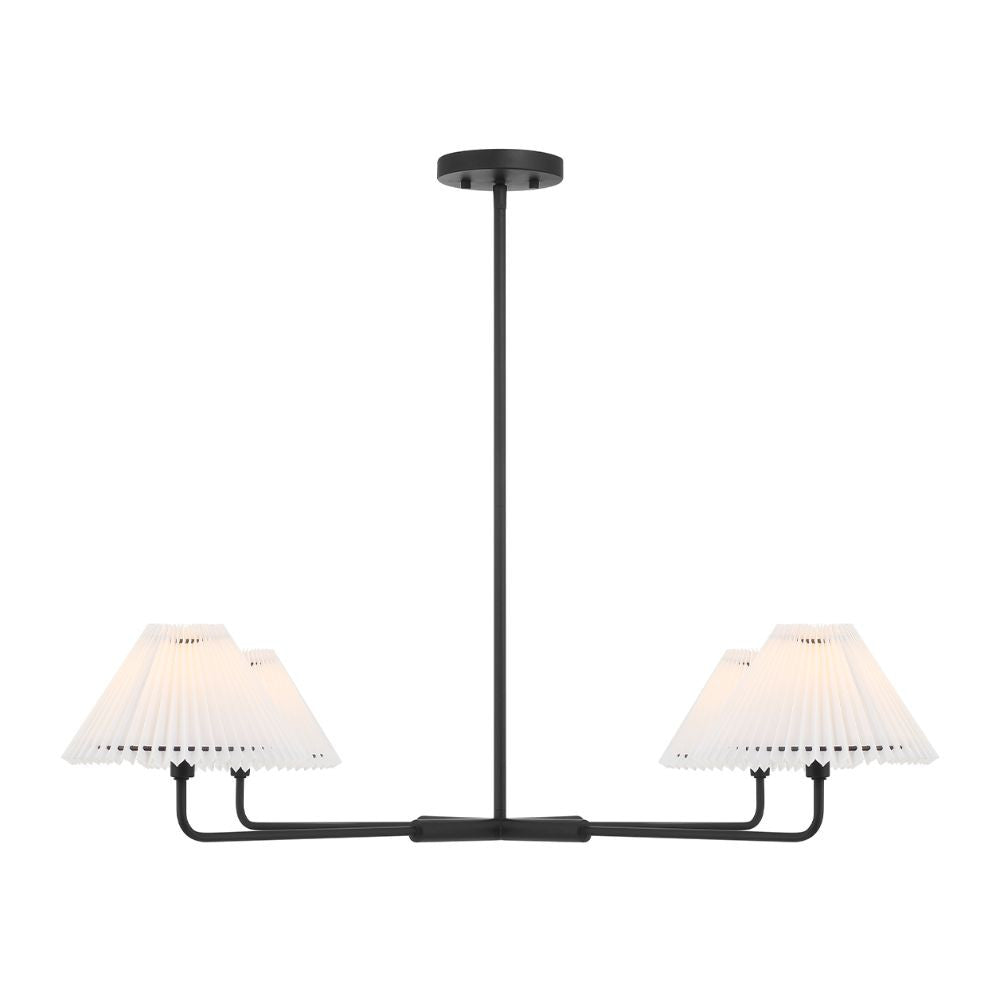 Meridian Lite Trends 4-Light Chandelier in Matte Black M100121MBK