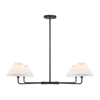 Meridian Lite Trends 4-Light Chandelier in Matte Black M100121MBK