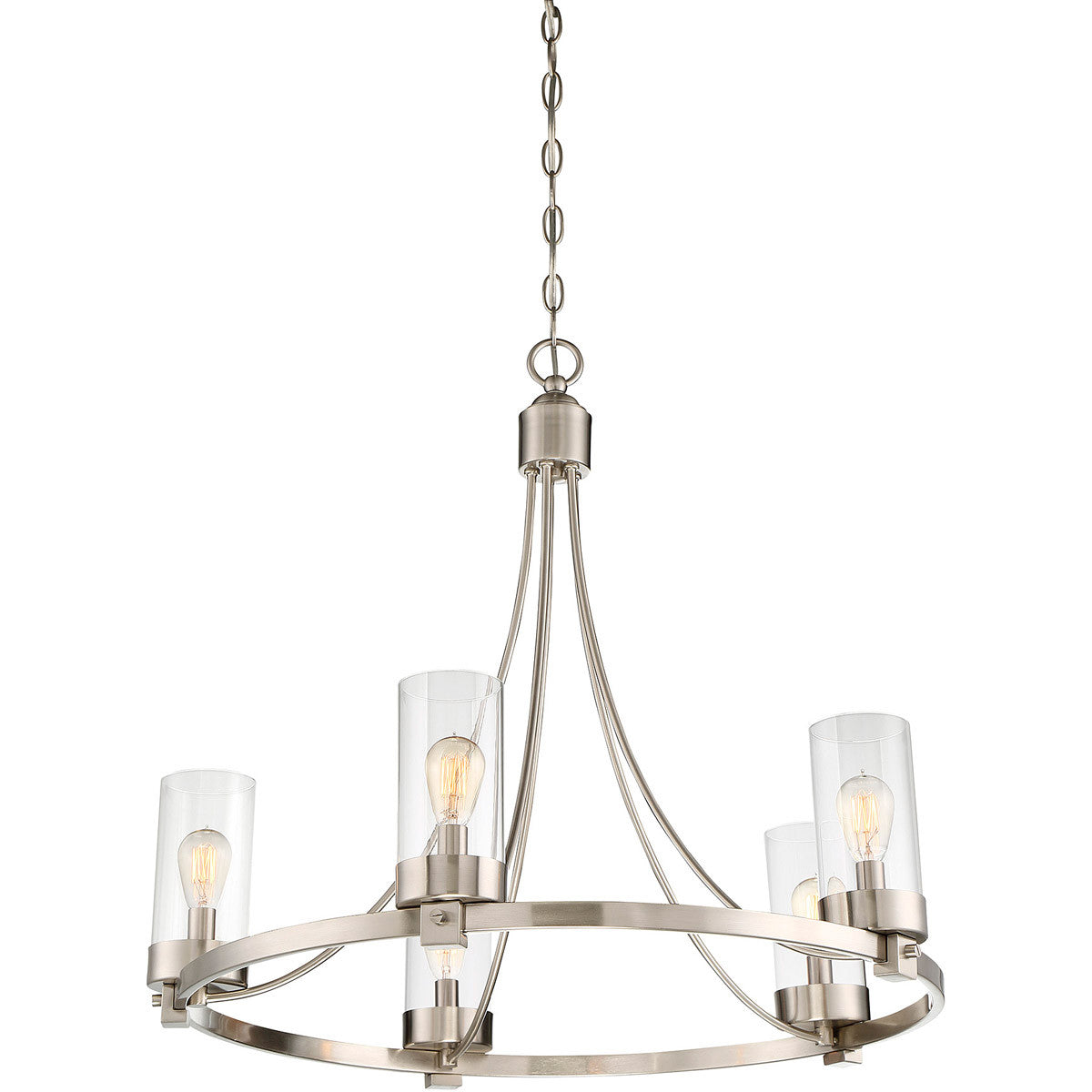 Meridian Lite Trends 5-Light Chandelier in Brushed Nickel M10018BN