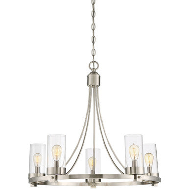 Meridian Lite Trends 5-Light Chandelier in Brushed Nickel M10018BN