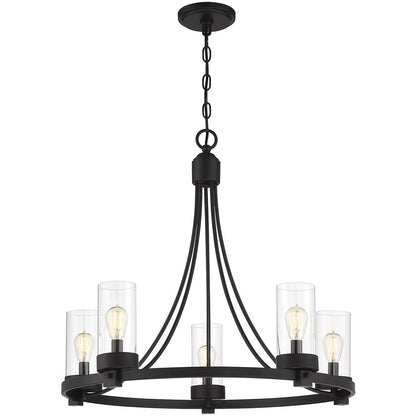 Meridian 5-Light Chandelier in Matte Black M10018MBK