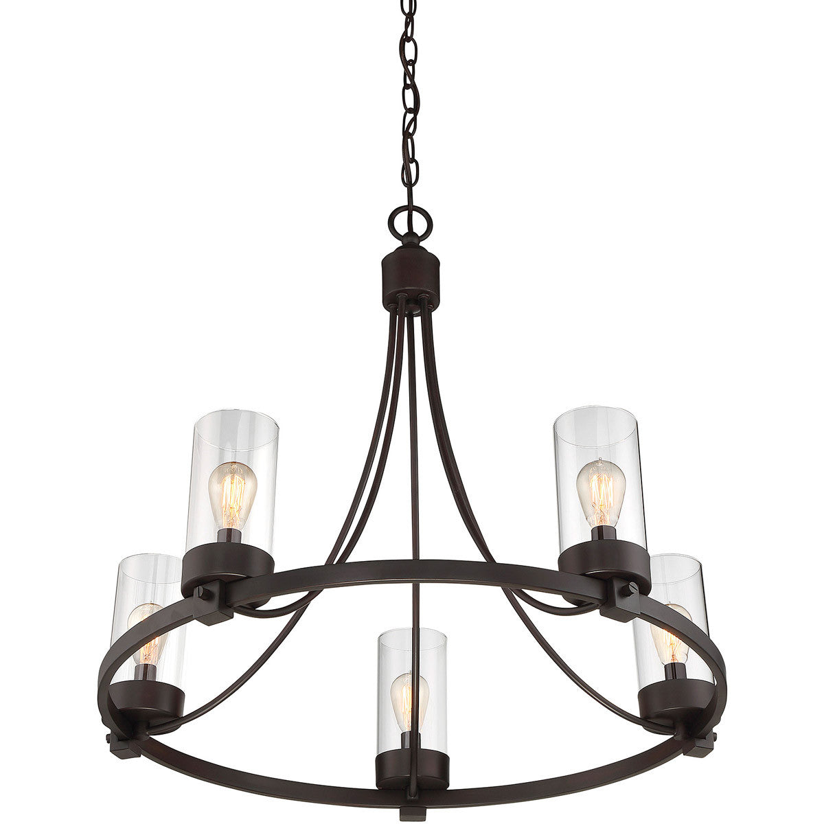 Meridian Lite Trends 5-Light Chandelier in Oil Rubbed Bronze M10018ORB