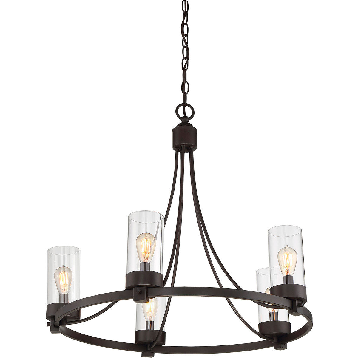 Meridian Lite Trends 5-Light Chandelier in Oil Rubbed Bronze M10018ORB