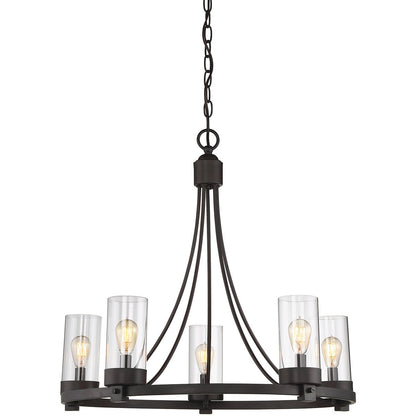 Meridian 5-Light Chandelier in Oil Rubbed Bronze M10018ORB