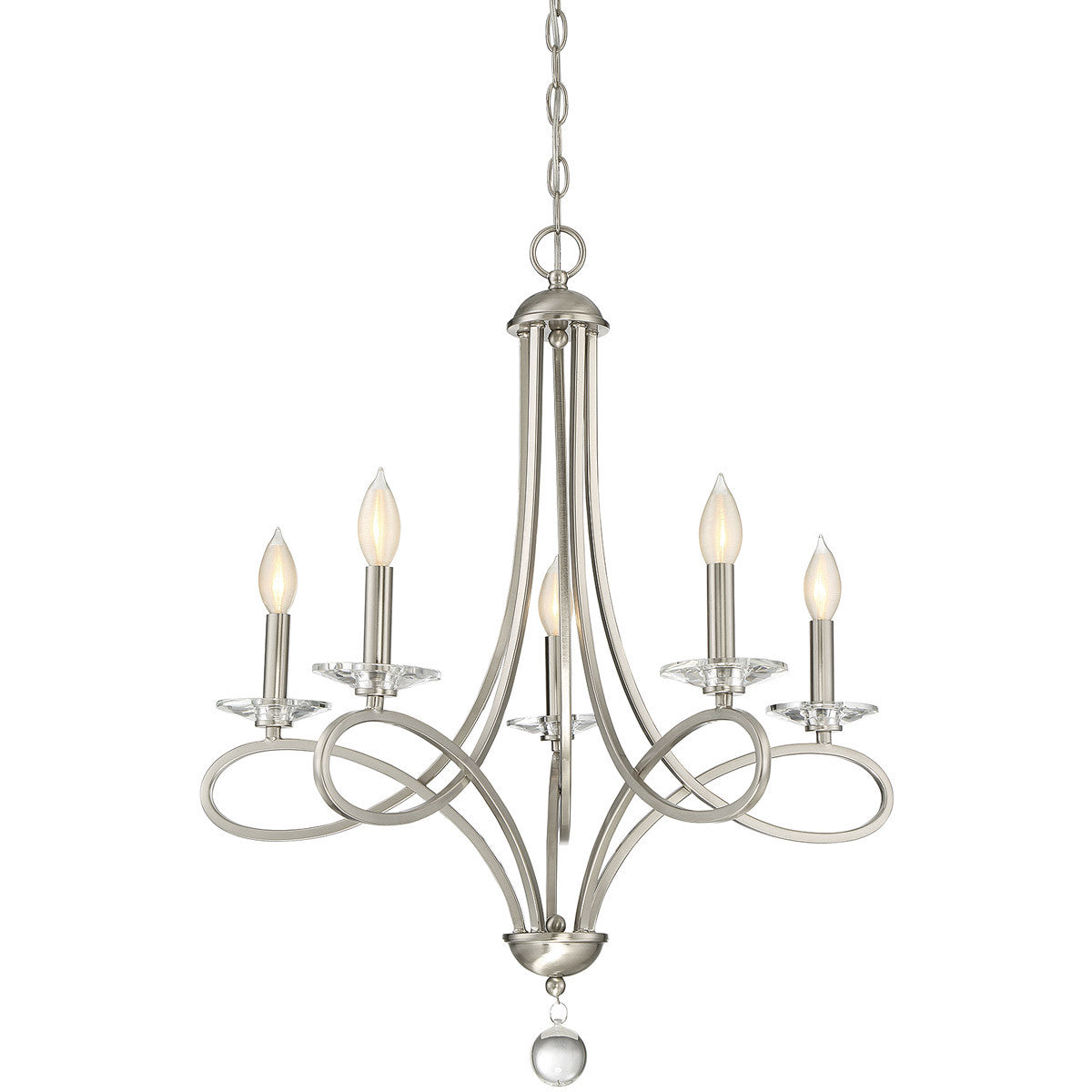 Meridian 5-Light Chandelier in Brushed Nickel M10028BN