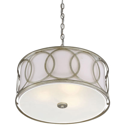 Meridian Lite Trends 3-Light Pendant in Argentum M10032ARG