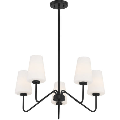 Meridian Lite Trends 5-Light Chandelier in Matte Black M10060MBK