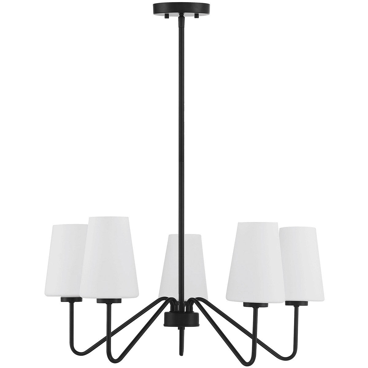 Meridian 5-Light Chandelier in Matte Black M10060MBK