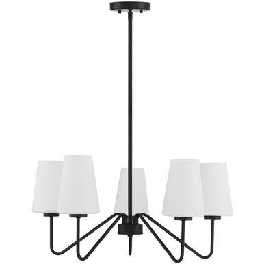 Meridian Lite Trends 5-Light Chandelier in Matte Black M10060MBK