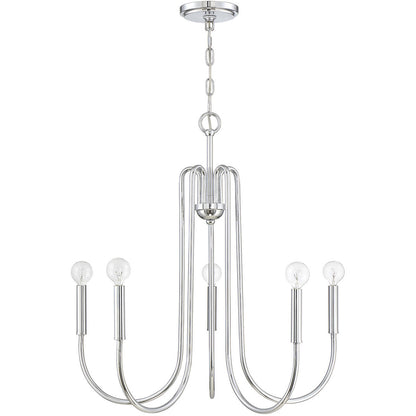 Meridian Lite Trends 5-Light Chandelier in Chrome M10066CH