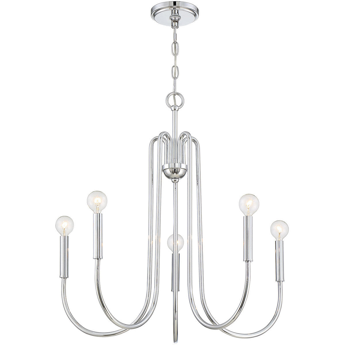 Meridian Lite Trends 5-Light Chandelier in Chrome M10066CH