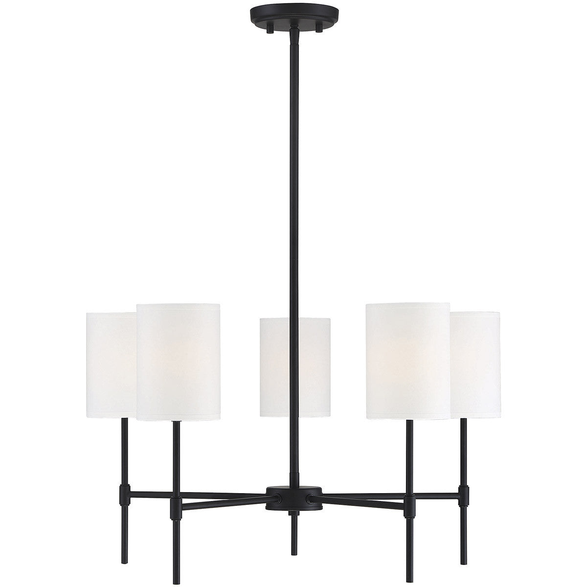 Meridian 5-Light Chandelier in Matte Black M10067MBK