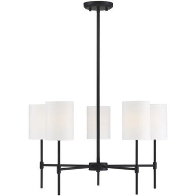 Meridian Lite Trends 5-Light Chandelier in Matte Black M10067MBK