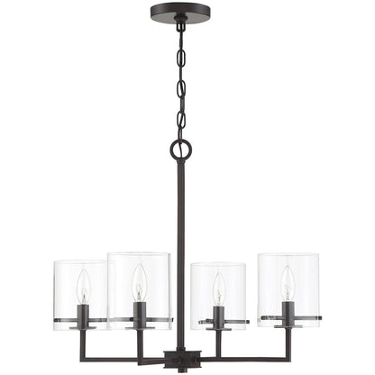 Meridian Lite Trends 4-Light Chandelier in Oil Rubbed Bronze M10076ORB