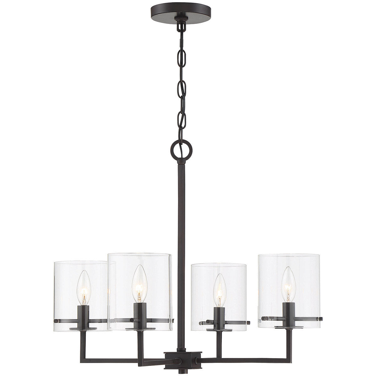 Meridian 4-Light Chandelier in Oil Rubbed Bronze M10076ORB