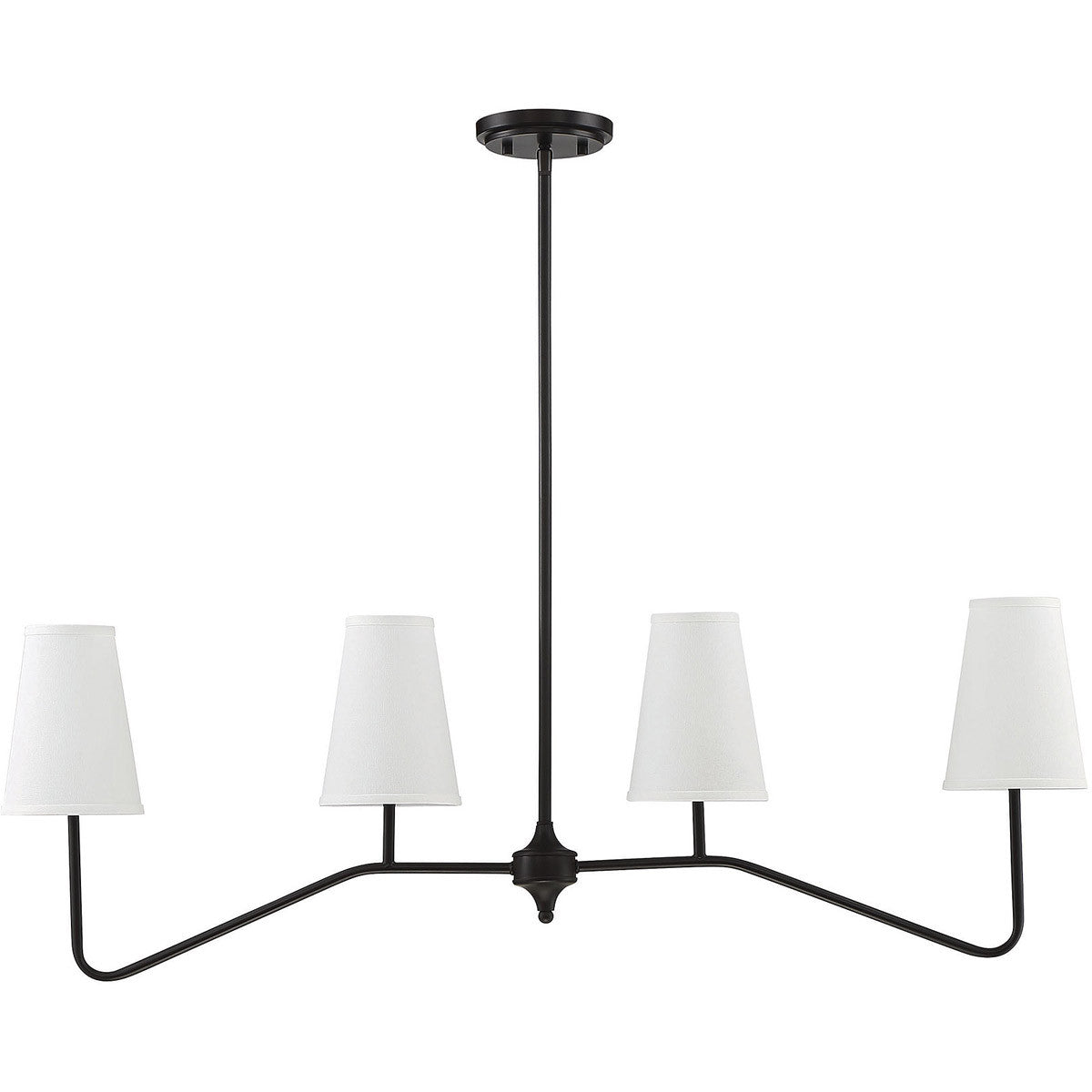 Meridian Lite Trends 4-Light Linear Chandelier in Oil Rubbed Bronze M10078ORB