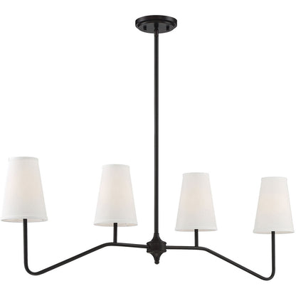 Meridian Lite Trends 4-Light Linear Chandelier in Oil Rubbed Bronze M10078ORB