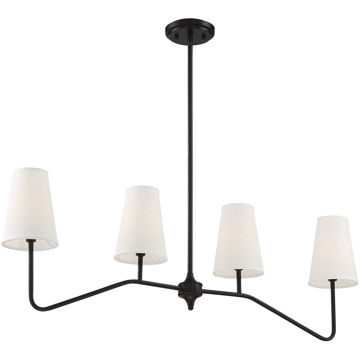 Meridian Lite Trends 4-Light Linear Chandelier in Oil Rubbed Bronze M10078ORB