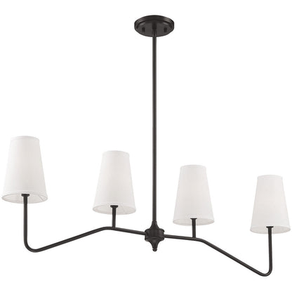 Meridian 4-Light Linear Chandelier in Oil Rubbed Bronze M10078ORB