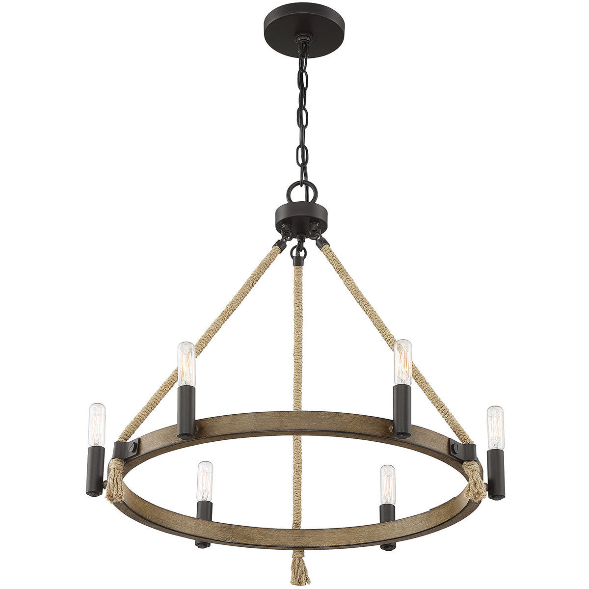 Meridian Lite Trends 6-Light Chandelier in Oil Rubbed Bronze M10080ORB