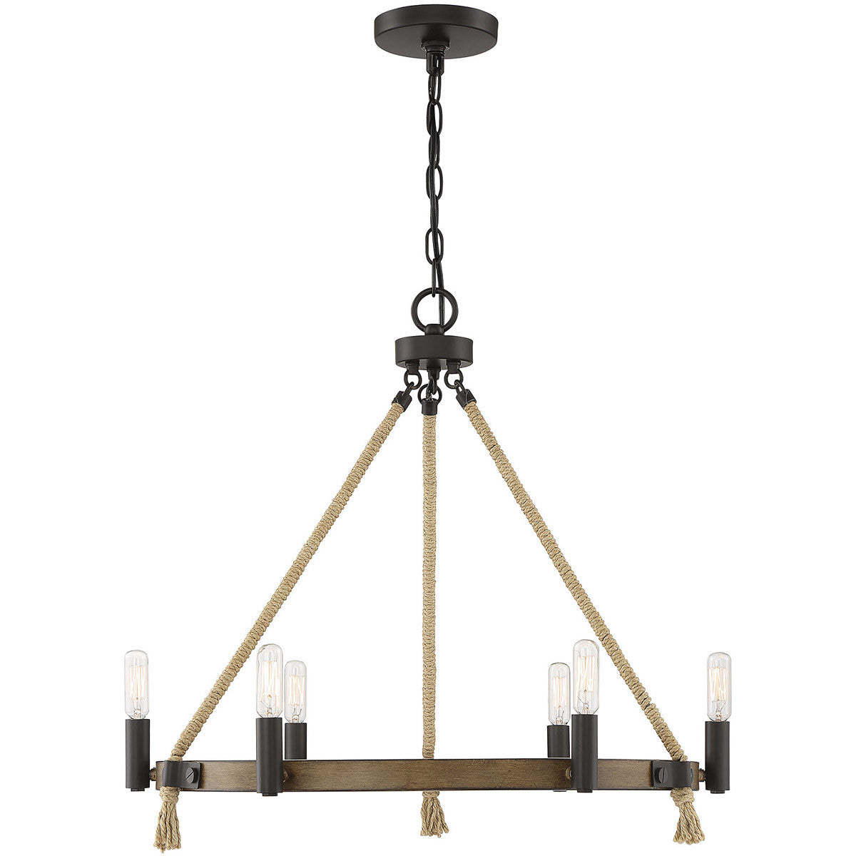 Meridian Lite Trends 6-Light Chandelier in Oil Rubbed Bronze M10080ORB